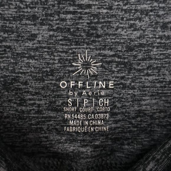 Aerie OFFLINE The Hugger Foldover Waist Pocket Jogger Gray Size Small Short NWT - Picture 4 of 7